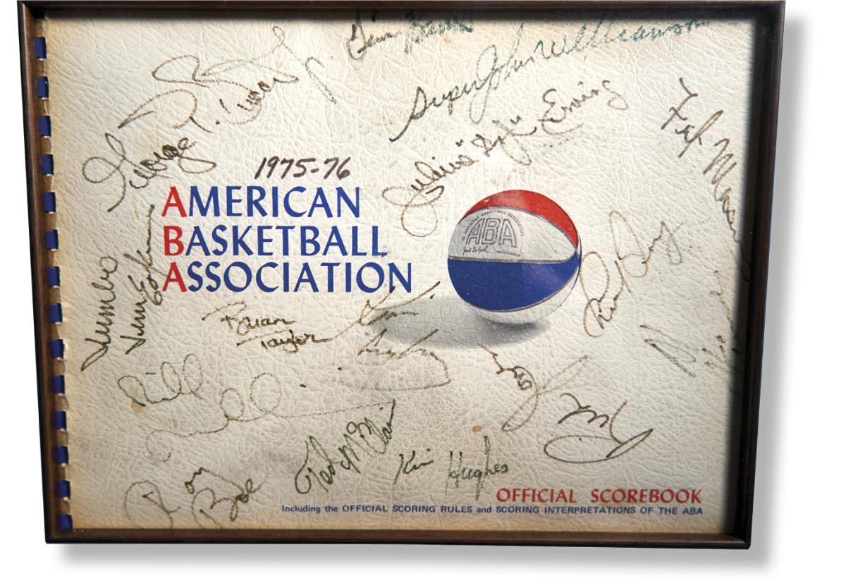 FINAL SCOREBOOK A lot of ink went into the official scorebook in the 1975–76 season: The Nets averaged 111.8 points per game, led by Erving’s 29.8 and Brian Taylor’s 16.7.